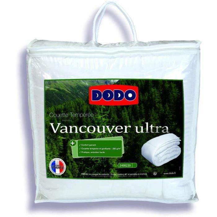 Dodo Edredón Temperado Vancouver Ultra 300gr/m² 220x240 cm Blanco Dodo Edredón Temperado Vancouver Ultra 300gr/m² 220x240 cm Blanco
