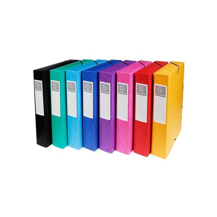 Carpeta De Proyectos Exacompta Exabox Cartulina Lustrada Nature Future A4+ Gomas 6 Cm Surtido (8 Col.) (Set de 8)