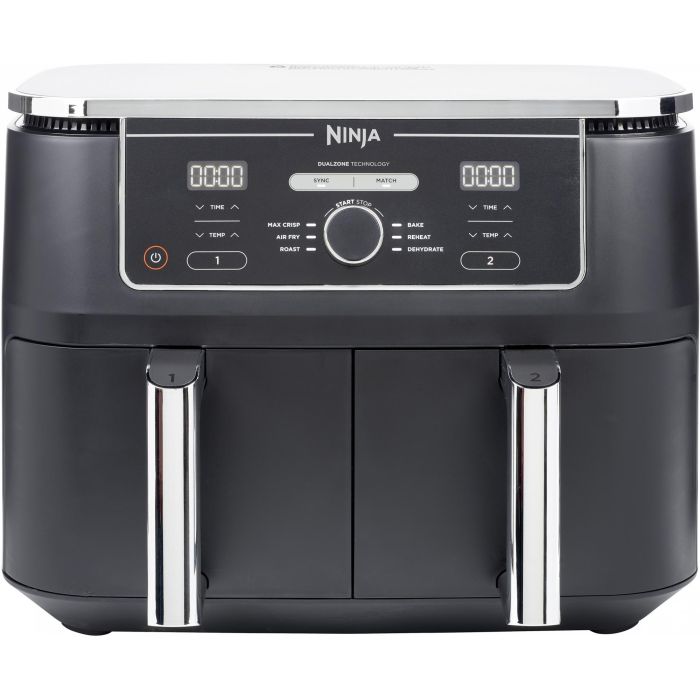Ninja AF400EU Freidora de Aire Caliente Foodi MAX Dual Zone 9.5L, Negra, con Funciones Freír, Asar y Hornear 0 Ninja AF400EU Freidora de Aire Caliente Foodi MAX Dual Zone 9.5L, Negra, con Funciones Freír, Asar y Hornear 0