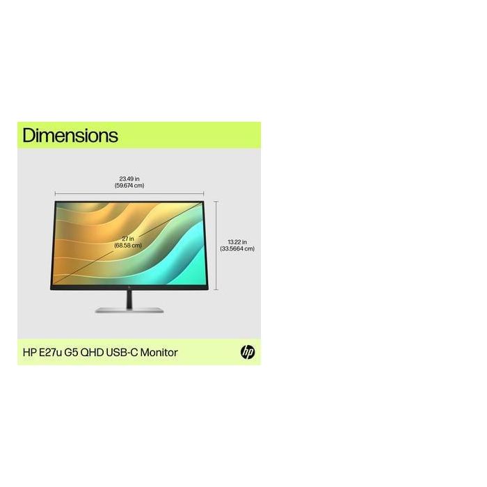 HP E27u G5 QHD USB-C PVC Free Monitor 8 HP E27u G5 QHD USB-C PVC Free Monitor 8