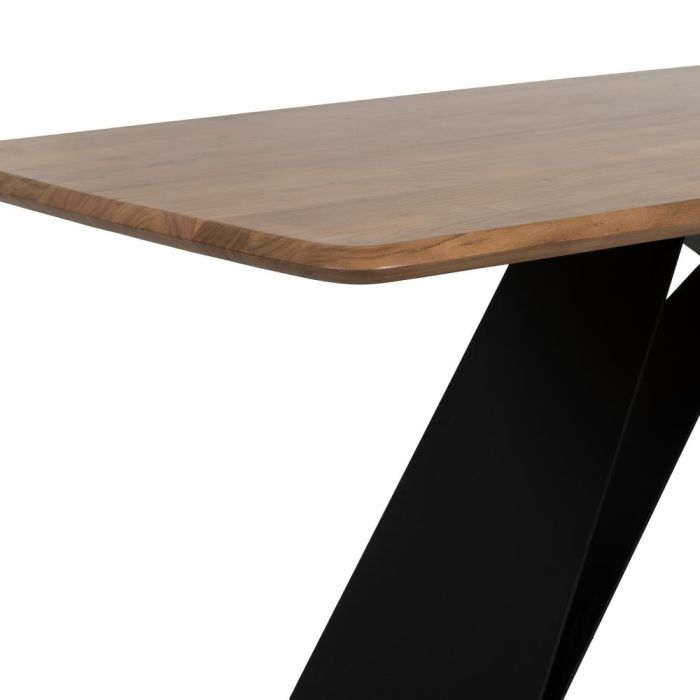 Mesa Comedor Madera-Metal Salón 200 X 100 X 77 cm