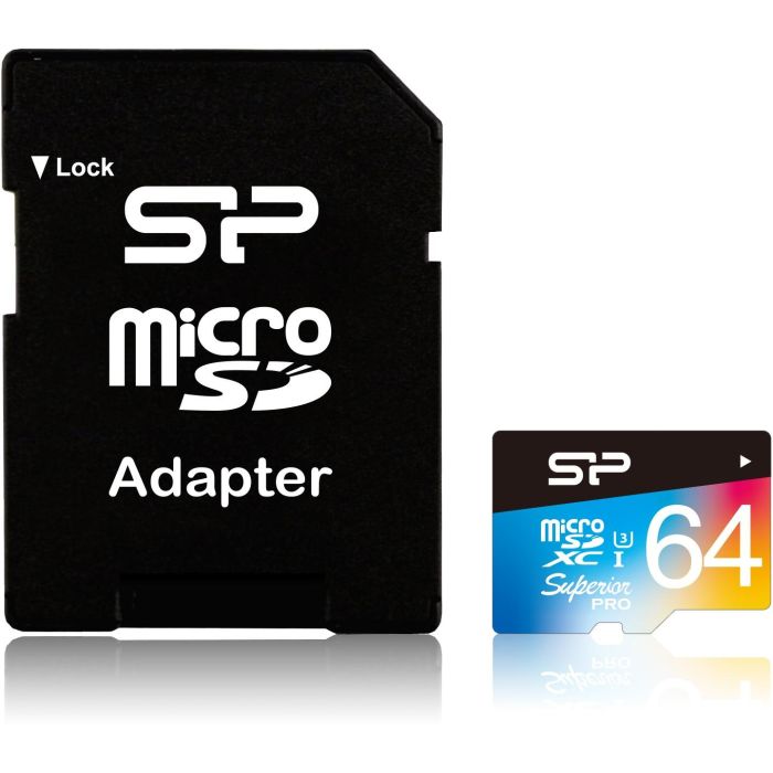 CARD Micro 64GB Silicon Power UHS1(U3) Superior Pro Col+Ad 1 CARD Micro 64GB Silicon Power UHS1(U3) Superior Pro Col+Ad 1