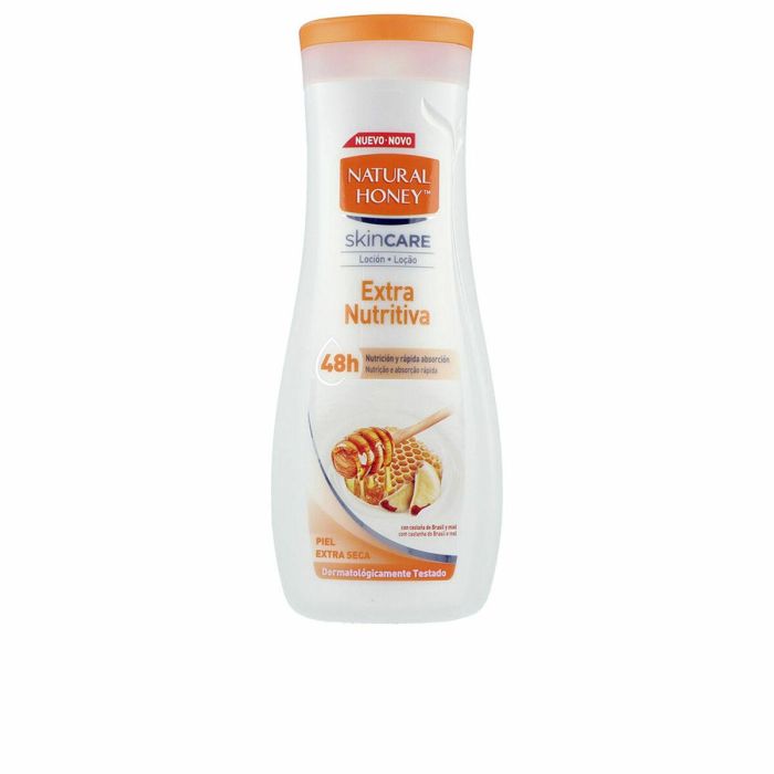 Natural Honey EXTRA NUTRITIVA Loción Corporal Hidratante Profunda para Piel Muy Seca, Repara y Nutre con Miel y Almendras 330 ml