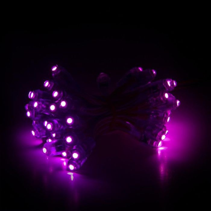 Pixel LED 0.1W 2Lm 9Mm 12V Epistar (Cadena 50 Unidades) Morado 50.000H [DE-PIX-9-A] 1