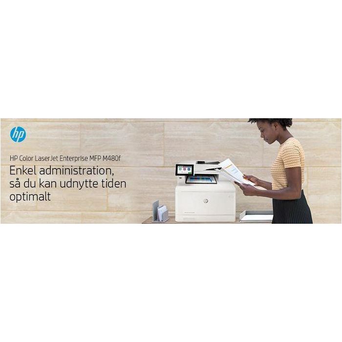 HP Color LaserJet Enterprise M480F Multifunción Impresora Láser Color, Copiadora, Escáner y Fax 54