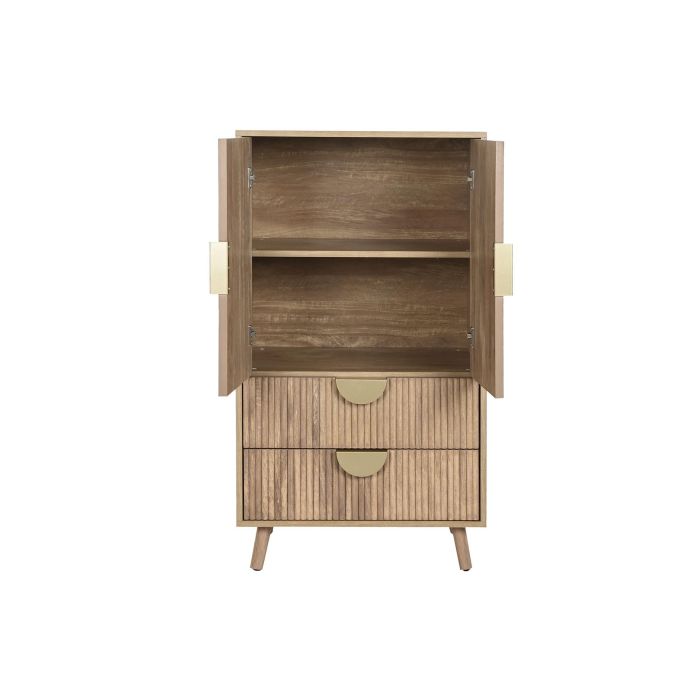 Armario Scandi DKD Home Decor Marron Dorado 40 x 110 x 60 cm 3 Armario Scandi DKD Home Decor Marron Dorado 40 x 110 x 60 cm 3