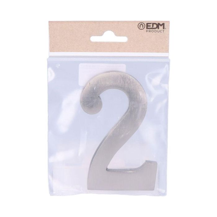 Edm Número 2 Níquel Mate 10cm Fijación Invisible 1