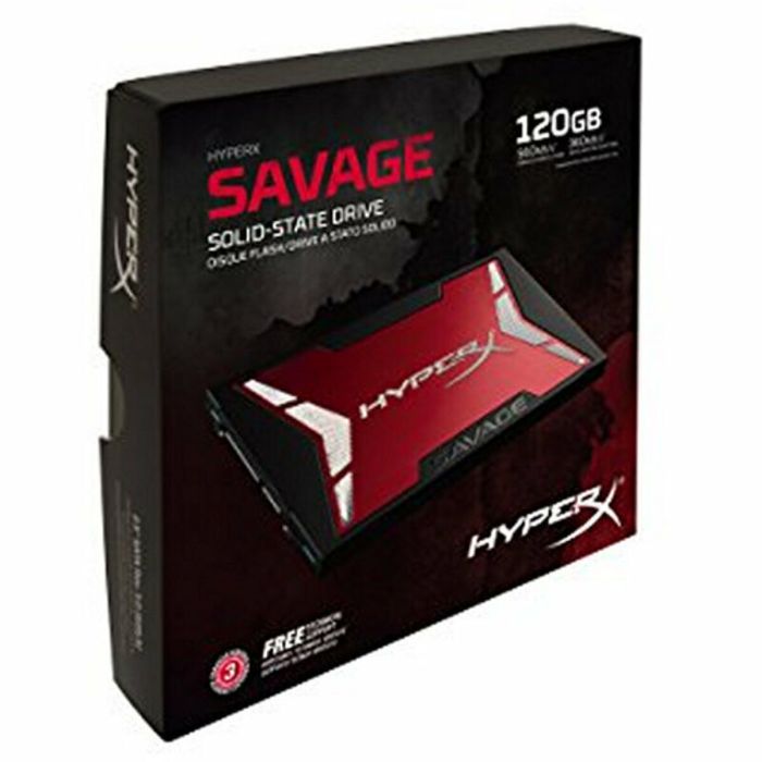 Disco Duro Kingston HyperX Savage SHSS37A 2.5" SSD 120 GB Sata III 2 Disco Duro Kingston HyperX Savage SHSS37A 2.5" SSD 120 GB Sata III 2