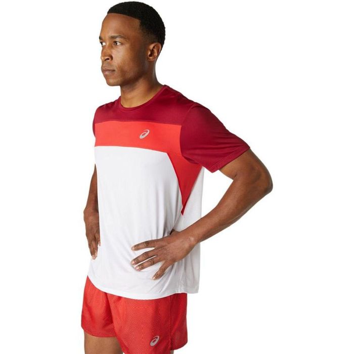 Camiseta de Manga Corta Hombre Asics 2011A781-107 Rojo