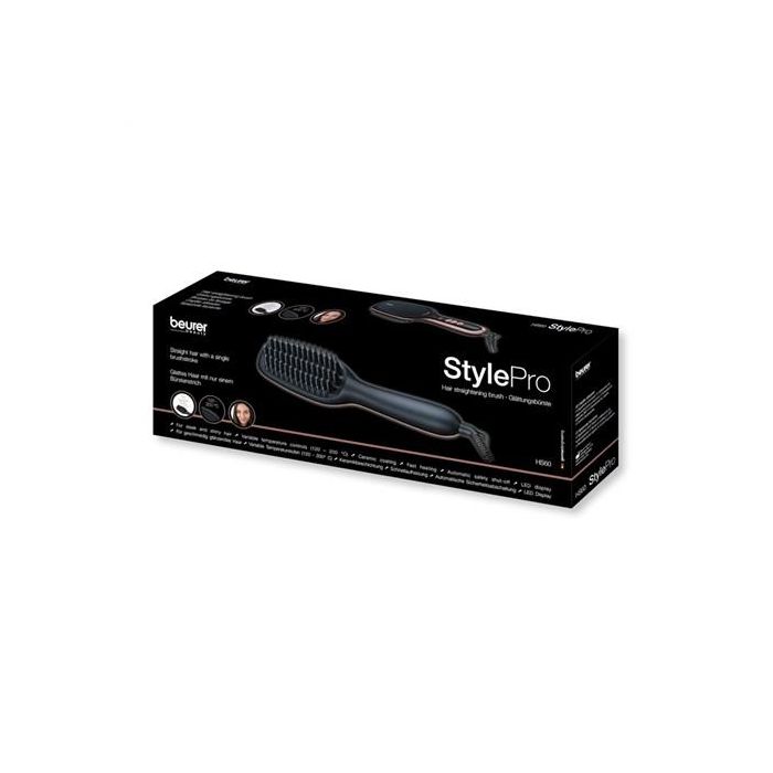 Beurer HS-60 Cepillo Alisador Eléctrico con Pantalla LCD y Función Iónica para Cabello Liso y Sin Electricidad Estática 1