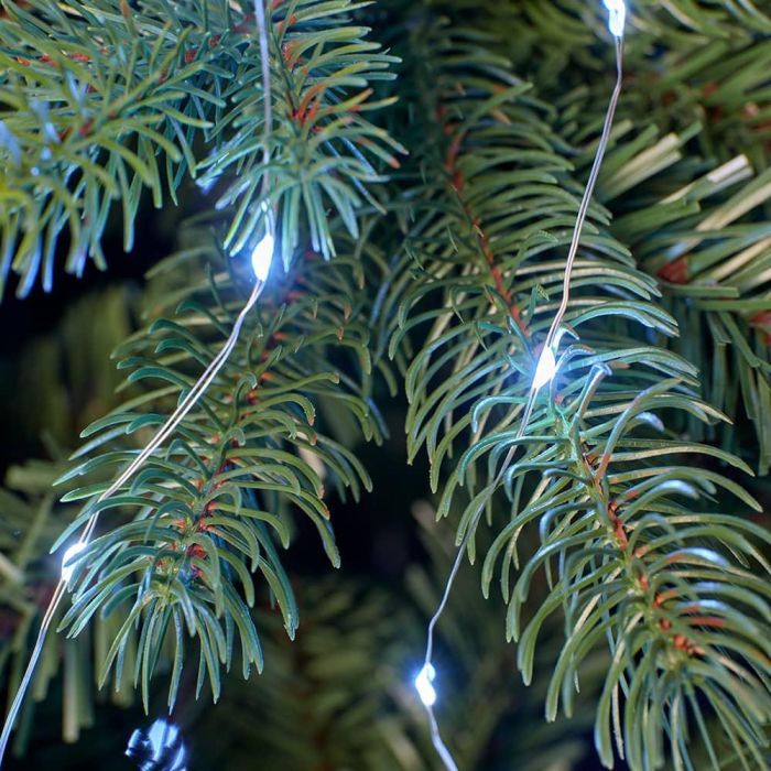 Luces de árbol con efecto parpadeante exterior 408 led color blanco frío 1,8 m 3
