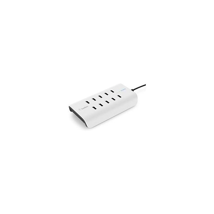 Belkin Estación de Carga USB de 10 Puertos, 120W, 2.4A por Puerto, Color Blanco Belkin Estación de Carga USB de 10 Puertos, 120W, 2.4A por Puerto, Color Blanco