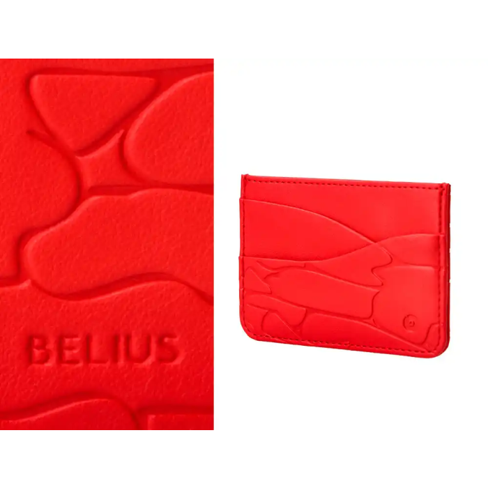 Belius Cocktails Boligrafo y Wallet Aluminio Rojo Plateado Relieve Tinta Azul Caja Diseño Elegante 9