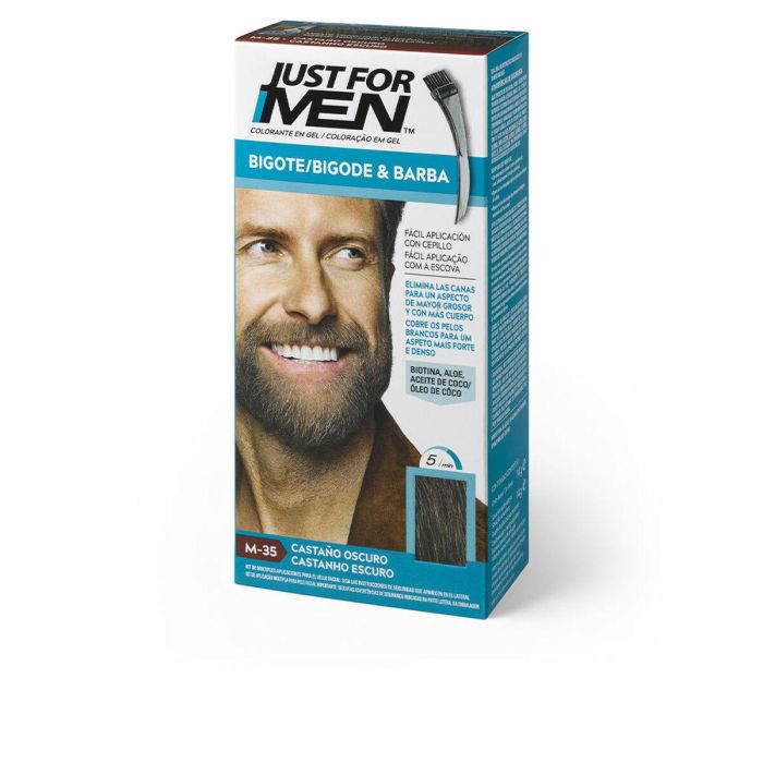 Just For Men Colorante en Gel para Bigote, Barba y Patillas - After Shave, 15 ml Just For Men Colorante en Gel para Bigote, Barba y Patillas - After Shave, 15 ml