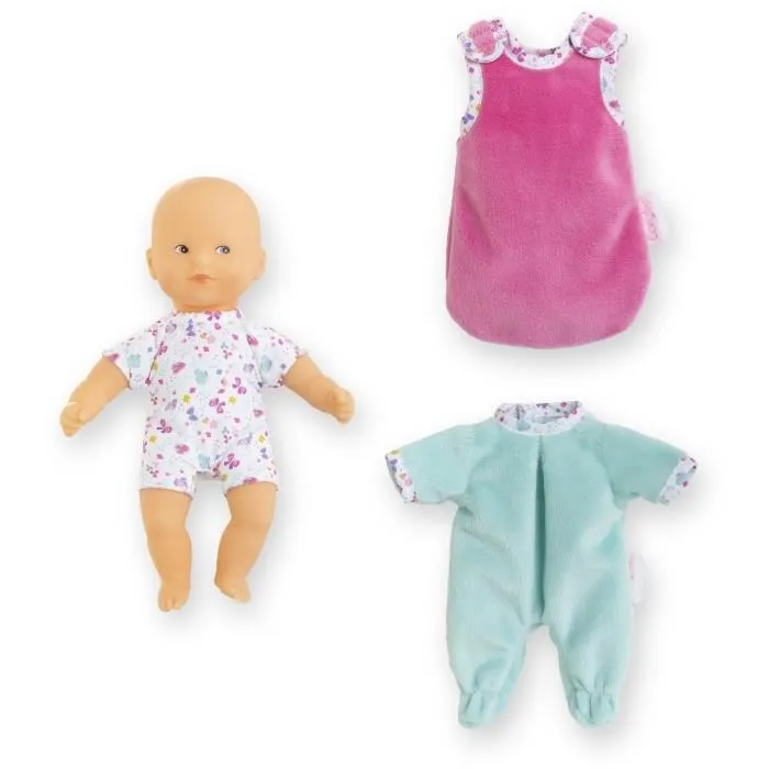 Corolle Muñeca Bebé Mini Calin Bonne Nuit Papillons - 20 cm - Pijama y Saco de Dormir - Desde 18 Meses Corolle Muñeca Bebé Mini Calin Bonne Nuit Papillons - 20 cm - Pijama y Saco de Dormir - Desde 18 Meses