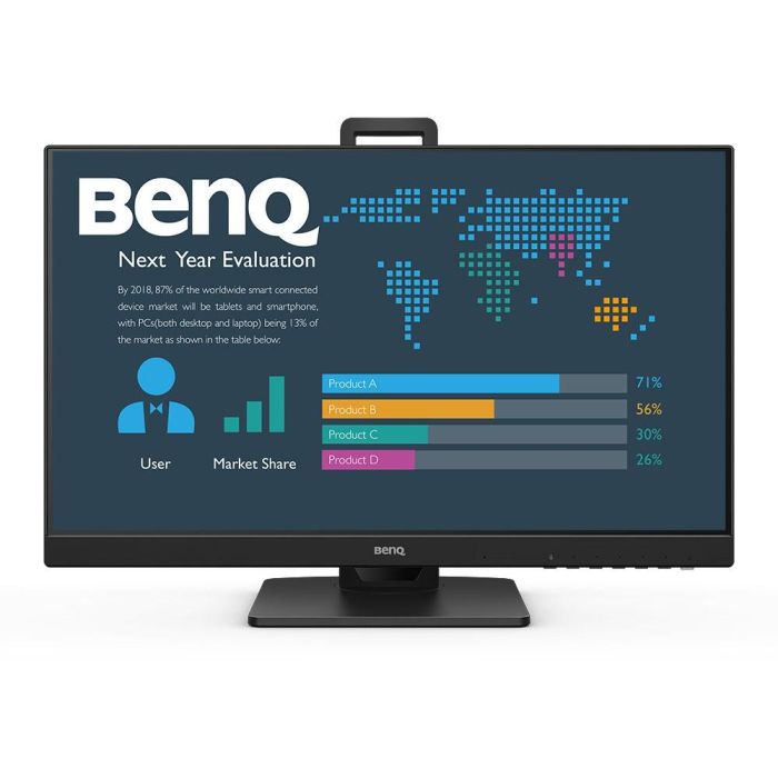 BenQ BL2486TC Monitor 23.8" FHD IPS 100Hz 5ms HDMI USB-C 65W DisplayPort Altavoz Giratorio Pivotante Ajuste Altura Negro 3