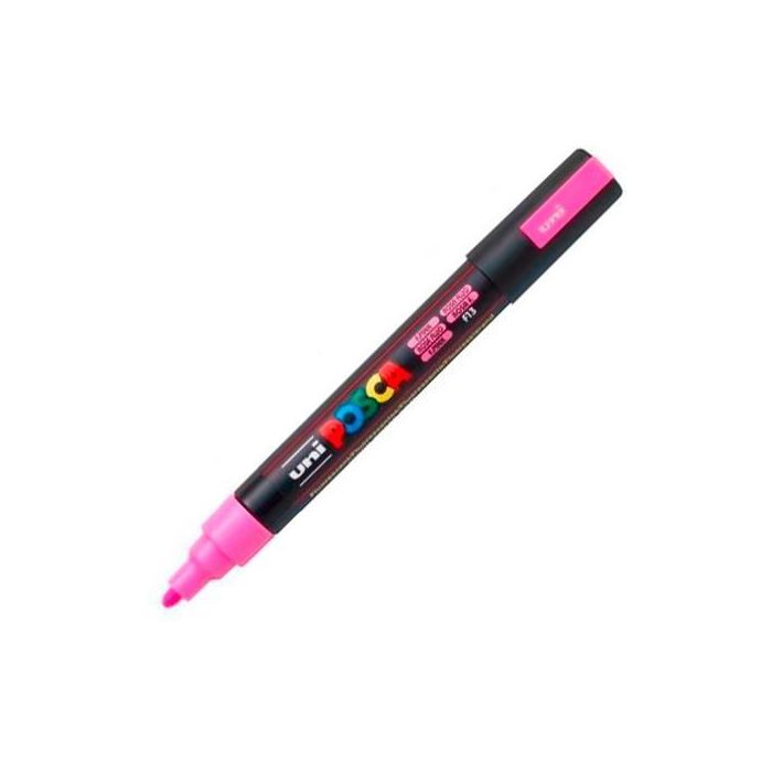 Posca Marcador Pc-5M No Permanente Punta Forma De Bala 1,8 - 2,5 mm Fluor Rosa Posca Marcador Pc-5M No Permanente Punta Forma De Bala 1,8 - 2,5 mm Fluor Rosa