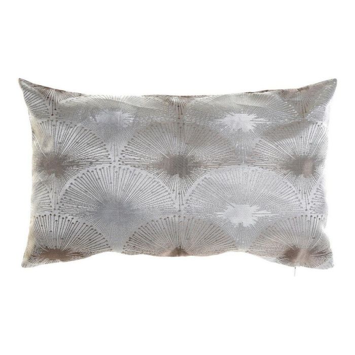 Cojín DKD Home Decor Gris Poliéster Aluminio Tradicional 0 Cojín DKD Home Decor Gris Poliéster Aluminio Tradicional 0