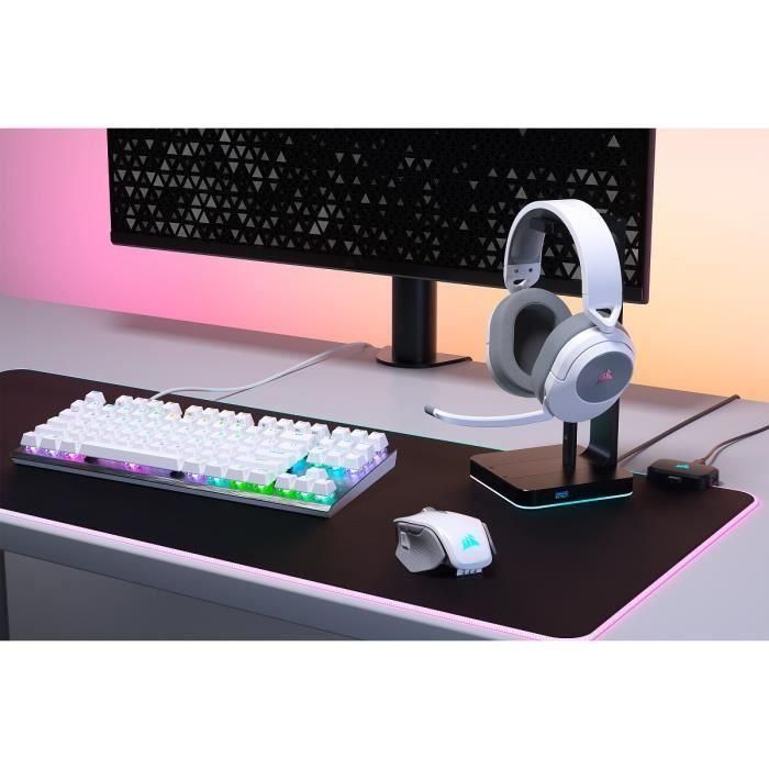 Casco de juego - Corsair - HS55 Wireless - Surround Dolby Audio 7.1 - Wireless - White - (CA -9011281 -EU) 5 Casco de juego - Corsair - HS55 Wireless - Surround Dolby Audio 7.1 - Wireless - White - (CA -9011281 -EU) 5