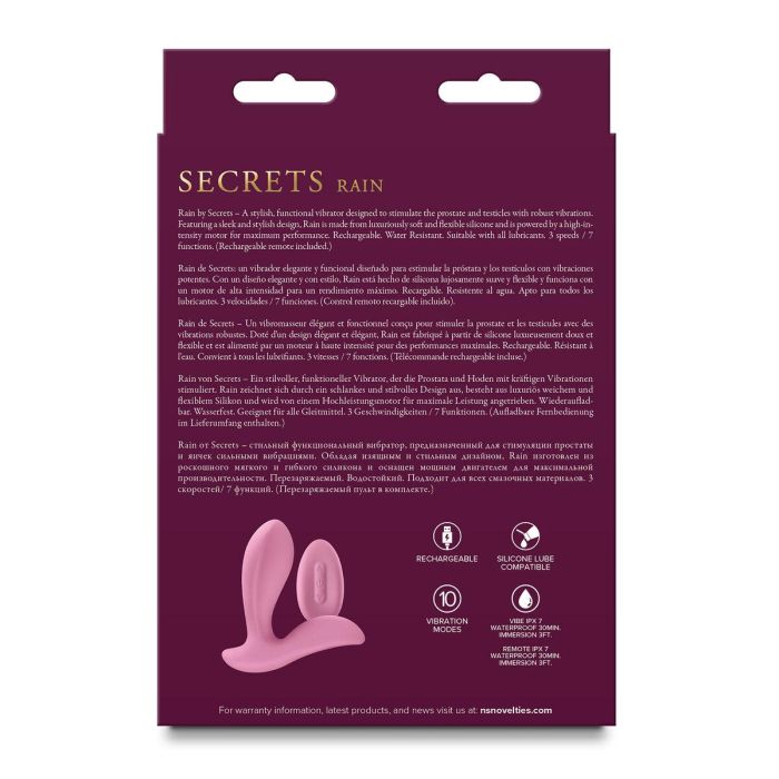 Vibrador anal NS Novelties Secrets Azul 2