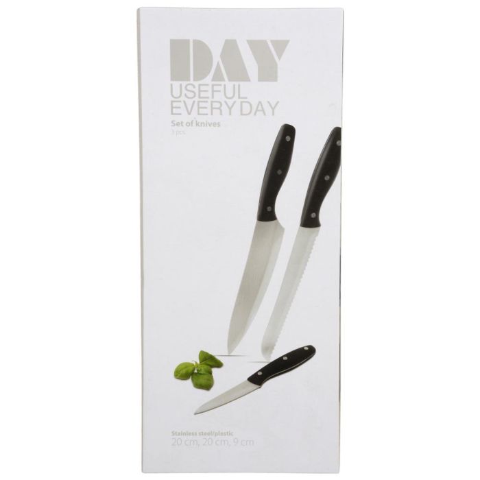 Day Juego De 3 Cuchillos Acero Inoxidable (Pan 20cm, Chef 20cm, Pelador 9cm) 4