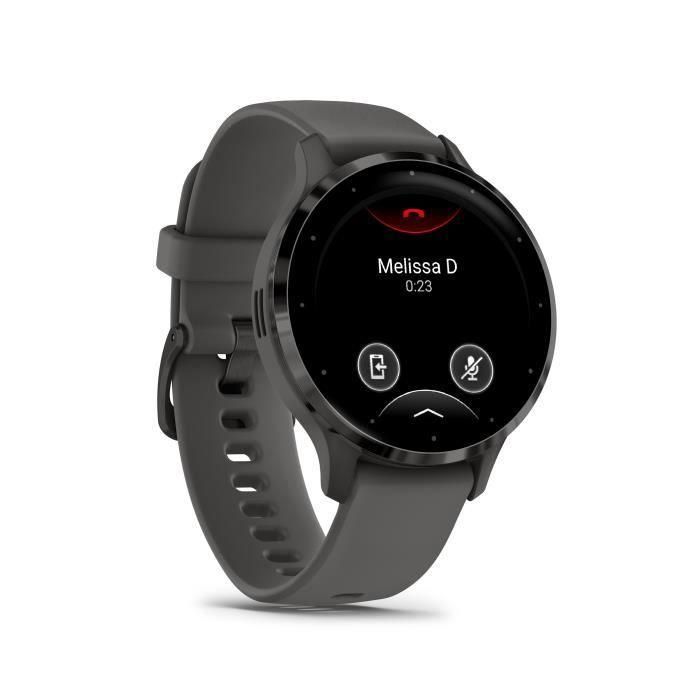 Reloj GPS conectado - GARMIN - Venu 3S - 30,4mm (1.2) - Acero gris, caja gris oscuro y correa de silicona gris oscuro 2 Reloj GPS conectado - GARMIN - Venu 3S - 30,4mm (1.2) - Acero gris, caja gris oscuro y correa de silicona gris oscuro 2