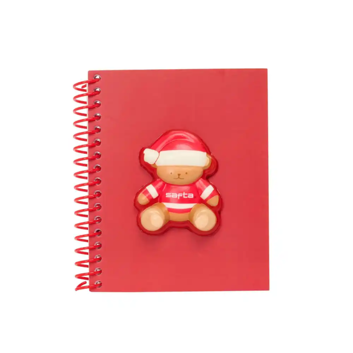 Safta Bloc de Notas Frontal Squishy Osito Rojo 13,5x17,9x1,9cm 0 Safta Bloc de Notas Frontal Squishy Osito Rojo 13,5x17,9x1,9cm 0