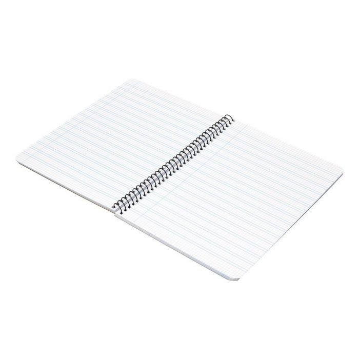 Cuaderno Espiral Liderpapel Cuarto Pautaguia Tapa Dura 80H75 gr Cuadro Pautado 3 mm Con Margen 6 unidades 10