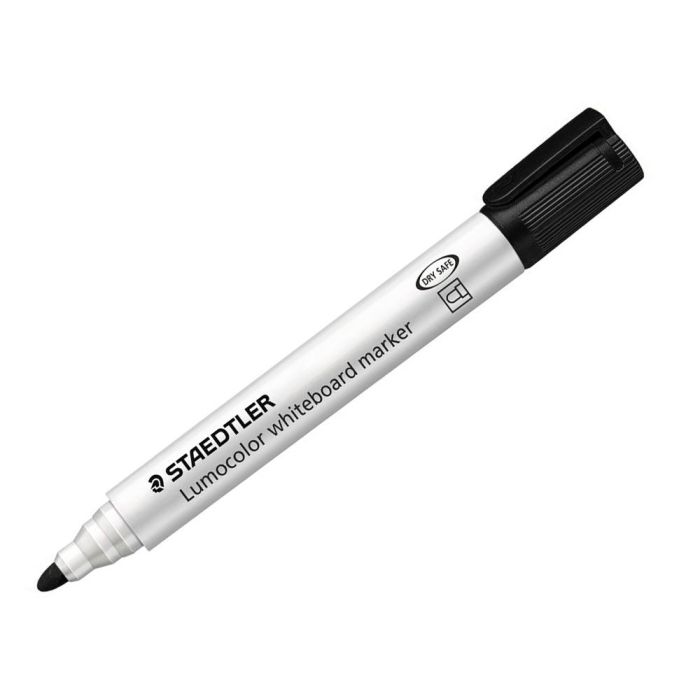 Rotulador Staedtler Lumocolor 351 Para Pizarra Blanca Punta Redonda 2 mm Recargable Estuche 6 Unidades Colores 3