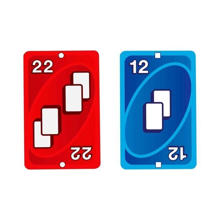 Mattel Games Jhh48 Juego de Cartas UNO Zero para Niños y Adultos, Noches en Familia, Fiestas, Viajes +7 Años 2