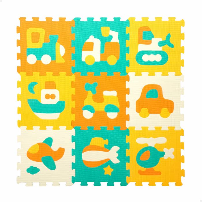 Alfombra de Puzzle Colorbaby Multicolor Plástico EVA 90 x 90 cm Vehículos 9 Piezas (4 Unidades) 6 Alfombra de Puzzle Colorbaby Multicolor Plástico EVA 90 x 90 cm Vehículos 9 Piezas (4 Unidades) 6