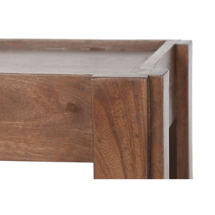 DKD Home Decor Mesita Auxiliar Urban Set de 3 Apilable Marrón Madera de Mango 40 x 45 x 40 cm 2 DKD Home Decor Mesita Auxiliar Urban Set de 3 Apilable Marrón Madera de Mango 40 x 45 x 40 cm 2