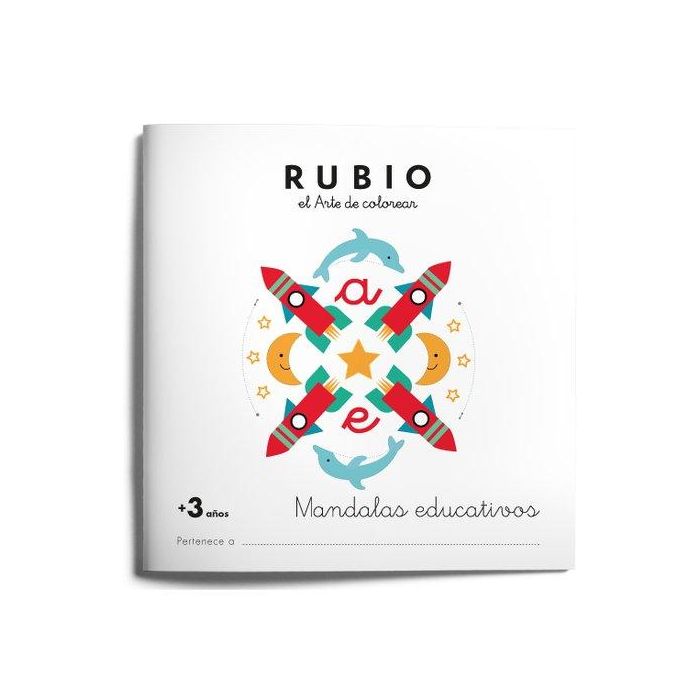 Cuaderno Rubio A4 Mandala Educativo (+3 Años)