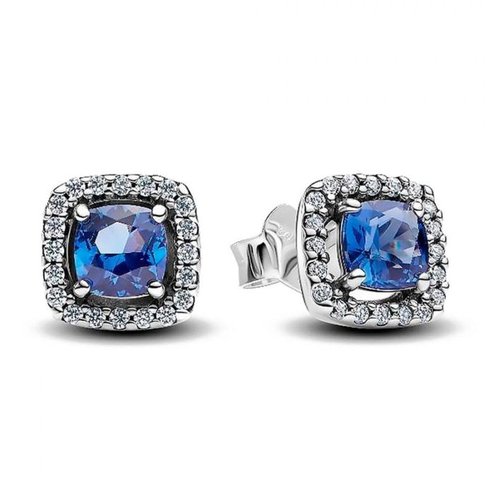 Pendientes Mujer Pandora 293551C01 Azul Plateado Pendientes Mujer Pandora 293551C01 Azul Plateado