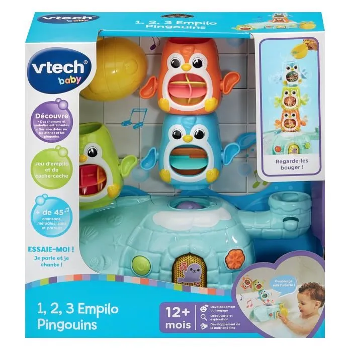 Vtech Baby VTE3417765721052 1, 2, 3, Pingüinos Apilables 1