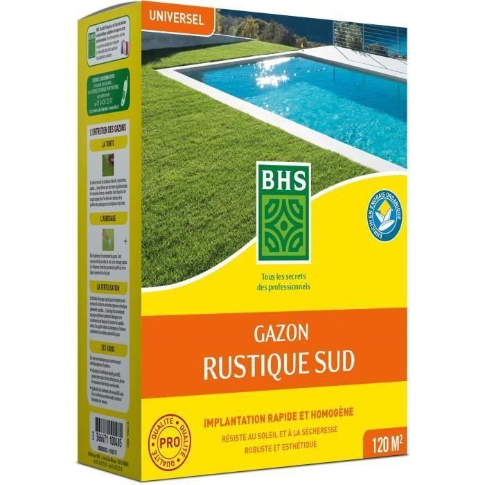 Césped - BHS - Césped Rústico Sur - 3 kg - Resistente a condiciones secas gracias a la festuca alta. Rápido y consistente. Césped - BHS - Césped Rústico Sur - 3 kg - Resistente a condiciones secas gracias a la festuca alta. Rápido y consistente.