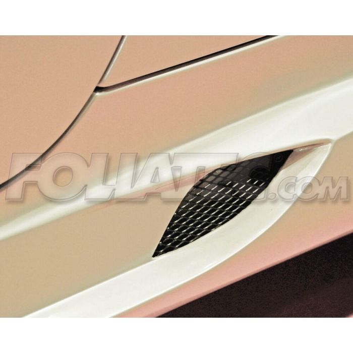 Foliatec FO34725 Rejilla de Aluminio Anodizado Malla Media Negra Universal 2 Piezas 20 x 60 cm para Parrilla Auto / Tuning 2