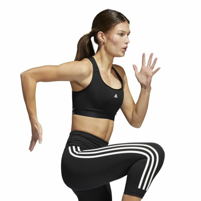 Sujetador Deportivo Adidas Pwr Ms Pd Negro 3