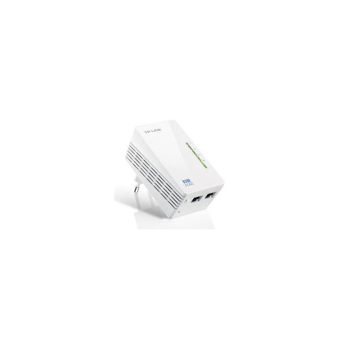 TP-Link TL-WPA4220 Adaptador Powerline Extensor Wi-Fi N AV600 600Mbps PLC 300Mbps Wi-Fi Doble Puerto Ethernet Alcance 300m