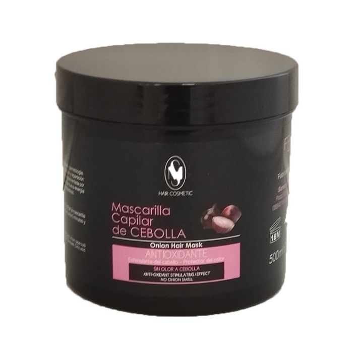 Hair Cosmetic Mascarilla capilar de cebolla antioxidante sin olor 500 ml