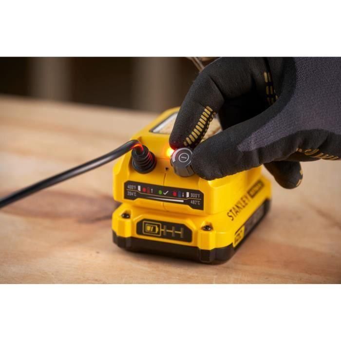 Soldador - 18 V - 204 °C a 484 °C - Rango V20 - STANLEY FATMAX, SFMCE040B-XJ 5 Soldador - 18 V - 204 °C a 484 °C - Rango V20 - STANLEY FATMAX, SFMCE040B-XJ 5
