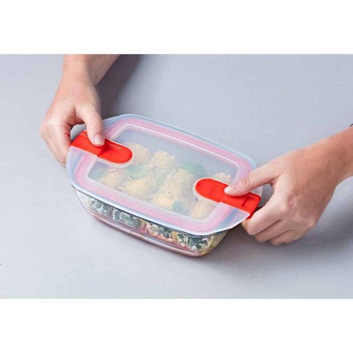 Pyrex Cook & Heat Caja rectangular de vidrio con tapa 23x15 cm para cocinar, hornear y calentar 10 Pyrex Cook & Heat Caja rectangular de vidrio con tapa 23x15 cm para cocinar, hornear y calentar 10