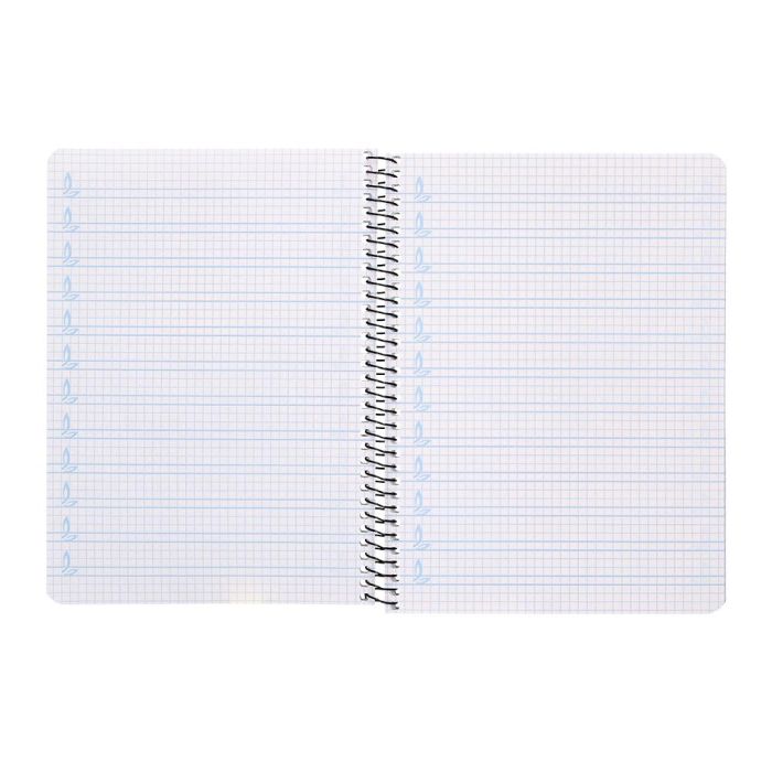 Cuaderno Espiral Liderpapel Cuarto Pautaguia Tapa Dura 80H75 gr Cuadro Pautado 4 mm Con Margen 6 unidades 6