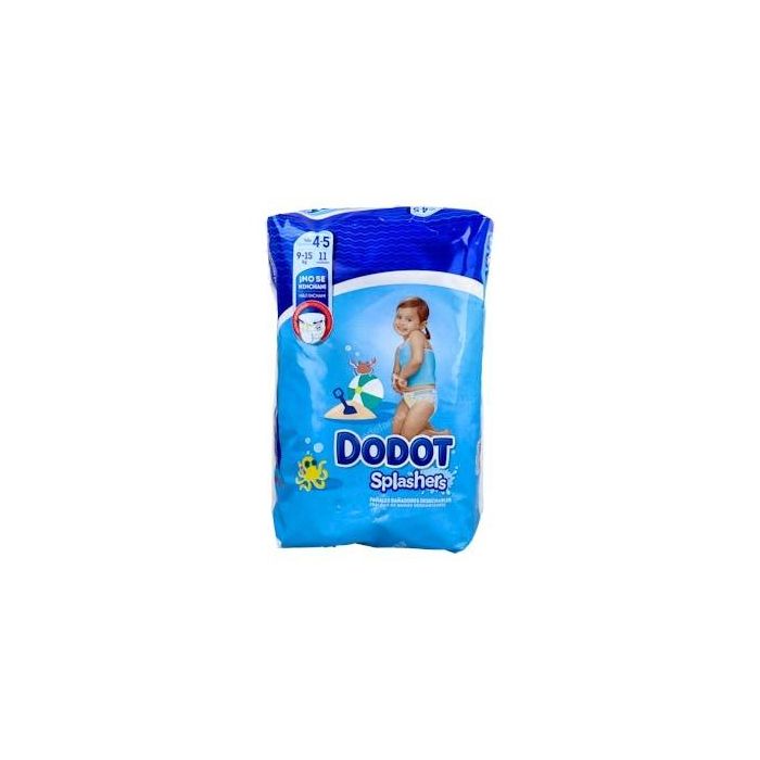 Dodot Splashers Pañal Bañador Desechable que no se hincha en el agua Talla 4-5 (9-15 kg) 11 unidades