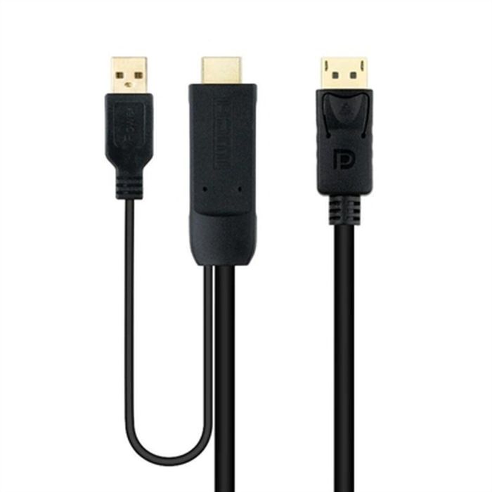 Cable DisplayPort a HDMI NANOCABLE 10.15.4352 Negro 1,8 m 4K Ultra HD 0 Cable DisplayPort a HDMI NANOCABLE 10.15.4352 Negro 1,8 m 4K Ultra HD 0