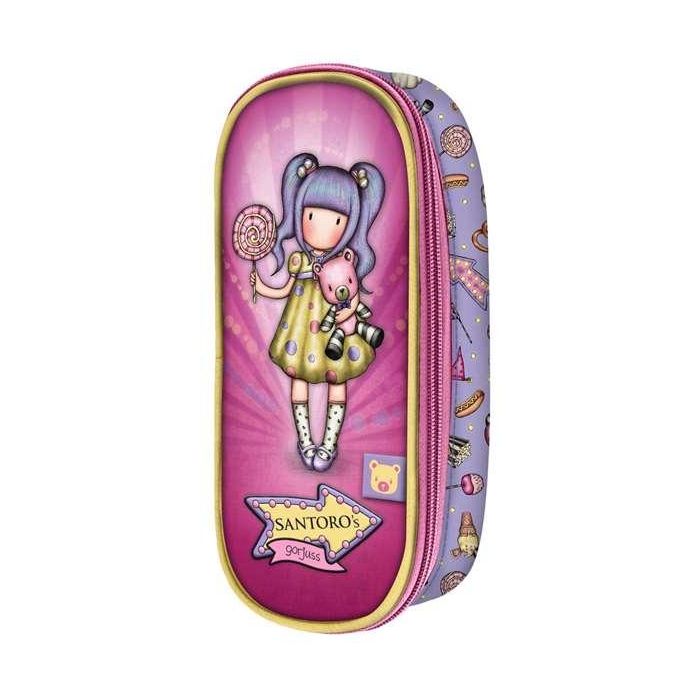 Estuche Escolar Gorjuss First prize Lila (10 x 23 x 6 cm) 0 Estuche Escolar Gorjuss First prize Lila (10 x 23 x 6 cm) 0