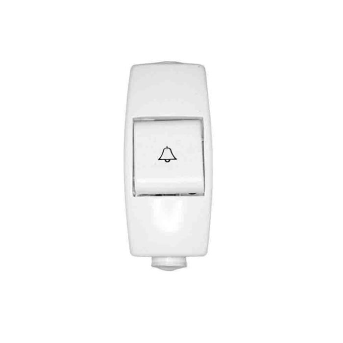 Solera Pulsador timbre 6A 250V Blanco Termoplástico 63x25x22mm