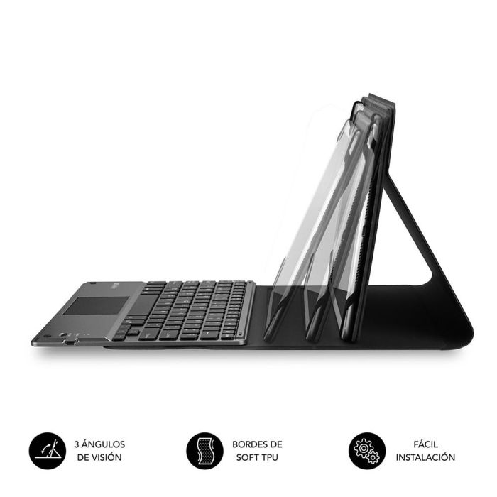 SUBBLIM Funda con Teclado Bluetooth Touchpad KeyTab Pro 9,6" a 10,8" TOUCHPAD Negra 3 SUBBLIM Funda con Teclado Bluetooth Touchpad KeyTab Pro 9,6" a 10,8" TOUCHPAD Negra 3
