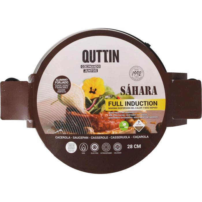 Cacerola 28 cm Full Ind. con Tapa Sahara Quttin (4 Unidades) 3 Cacerola 28 cm Full Ind. con Tapa Sahara Quttin (4 Unidades) 3