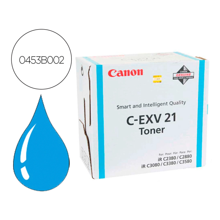 Canon Toner EXV21C Cian para IR C2380 IR C2880 0 Canon Toner EXV21C Cian para IR C2380 IR C2880 0